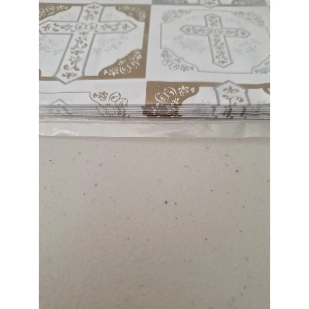Vintage NEW Inspirational Cross Gift Wrapping Paper Made In USA